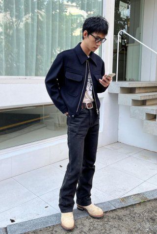 ジャケット・アウター BESLOW CASHMERE MILITARY ZIP-UP JACKET S MUSINSA | BESLOW CASHMERE MILITARY ZIP-UP JACKET MELANGE BROWN