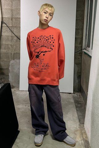 デニム・ジーパン [NICEGHOSTCLUB]CARPENTER CARGO WASHED JEANS_BLACK (NG2DFUD COPP40852MEN-