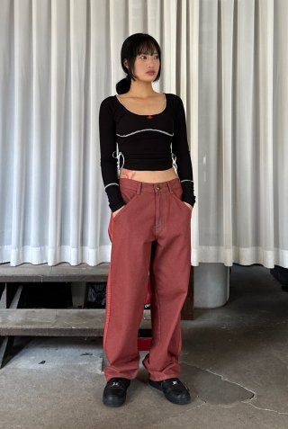 MUSINSA | SCULPTOR Bow Tie L/S Tee Ivory