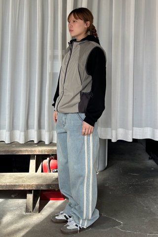 MUSINSA公式 | SCULPTOR Straight Line Denim Pants Light Denim