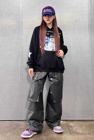 [LUV IS TRUE]★AM SNAP PANTS MUSINSA | LUV IS TRUE AM SNAP PANTS(CHARCOAL)