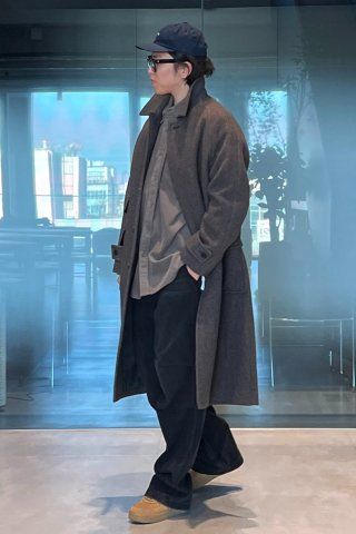 ★MUSINSA STANDARD★ Oversized corduroy shirt dark grey MMBS MUSINSA | MUSINSA STANDARD Oversized Corduroy Shirt [Dark Grey]