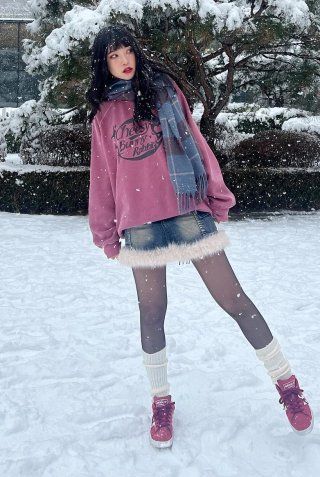 【CPGN STUDIO】23FW★ Cheesy Bunny Raglan Pigment Sweatshirt CPGN STUDIO) Cheesy Bunny Reglan Pigment Sweatshirt ｜2