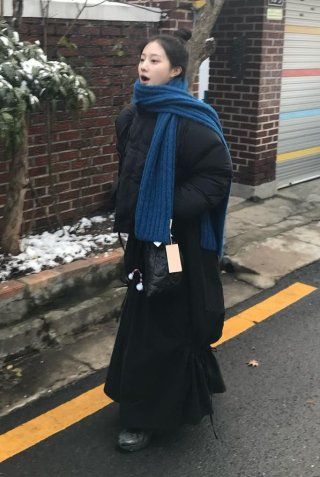 MUSINSA | SINOON HAIRY COZY MUFFLER (GREY)