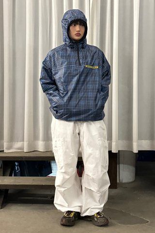 ★SCULPTOR★ Glossy Patterned Anorak Pullover Blue SC23A241B MUSINSA | SCULPTOR Glossy Patterned Anorak Pullover Blue