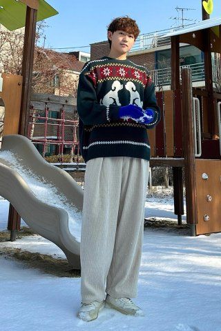 MUSINSA | WAI KEI two Puppy Cowichan Knit Green