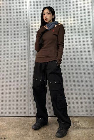 [LUV IS TRUE]★AM CARGO PANTS MUSINSA | LUV IS TRUE AM CARGO PANTS(BLACK)