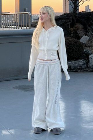 ◆BADBLOOD◆ Pure Lace Trim Jogger Ash Gray Badblood Pure Lace Trim Jogger Ash Gray – BBGSHOPHK