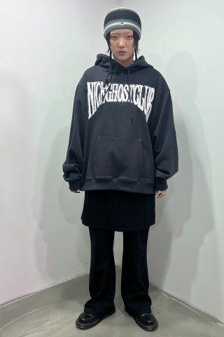 ボトムスその他 [NICEGHOSTCLUB]LOGO SWEAT LAYERED PANTS_BLACK(NG2DFUPA91A) MUSINSA公式 | NICE GHOST CLUB LOGO SWEAT LAYERED PANTS_BLACK