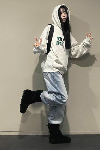 【PHYPS】MONDAY ROUTINE STITCH HOODIE ■関税込■海外限定 MUSINSA | PHYPS MONDAY ROUTINE STITCH HOODIE_OATMEAL