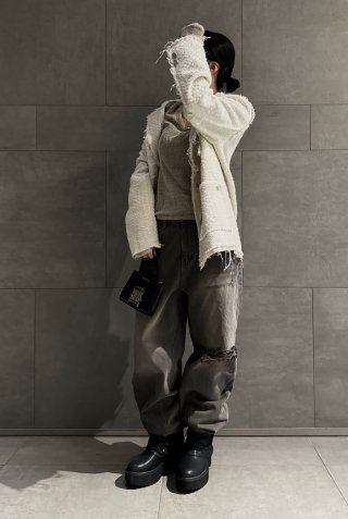 MATIN KIM ■ LAYERED SANDAL ANKLE BOOTS IN BLACK MK2378SO011M0BB_1.jpg