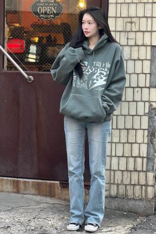 MUSINSA | SUPERSUB Crushed Punk Pigment Hoodie - Khaki