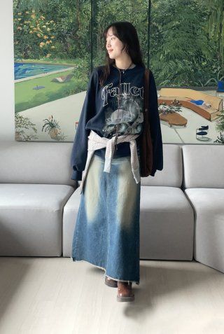 MUSINSA | FALLETT Serengeti Sweatshirt Navy
