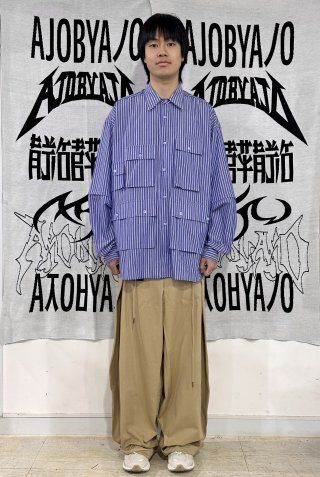 MUSINSA | AJOBYAJO One Tuck Oversized Cotton Pants [BLACK]