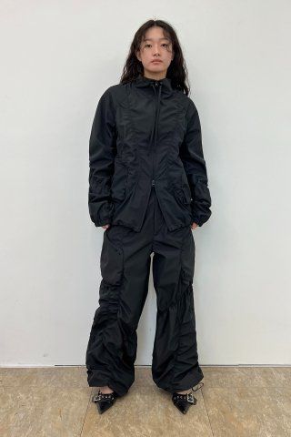 나체(NACHE) SMOCKING CONVEX PANTS (UNISEX) BLACK - 사이즈 & 후기