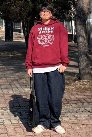 MUSINSA | WAI KEI Maltese archive line graphic hooded