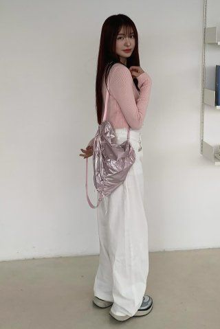[FENNEC]★RIBBON STRING BAG RIBBON STRING BAG - BLACK - Fennec