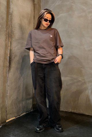MUSINSA | BROWNBREATH TAG TEE - INDIAN RED