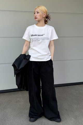 ◆MISEKI SEOUL◆ Misekiseoul short sleeves BLACK MSK2402010B MUSINSA公式 | MISEKI SEOUL Misekiseoul short sleeves BLACK