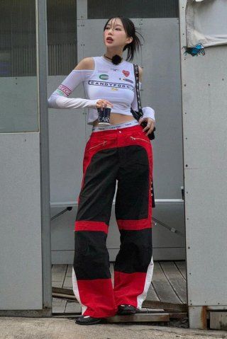 パンツ asif CALIE COLOR BLOCK NYLON TRACK PANTS 4BFK335 asif CALIE COLOR BLOCK NYLON TRACK PANTS 4BFK335 ボトムス