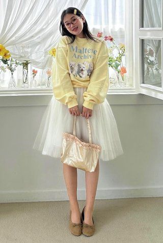 ★WAIKEI★ Maltese Archive Line Graphic Hoodie Ivory YKBD01T BELI Hoodie WAI KEI MALTESE ARCHIVE LINE GRAPHIC HOOD IVORY