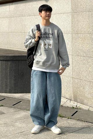 MUSINSA | WAI KEI MALTESE ARCHIVE SWEATSHIRT BLACK