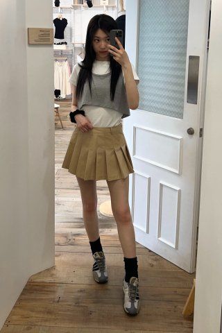 ★ GLOWNY★ GIRLFRIEND PLEATED MINI SKIRT NAVY GY24ASK001NA MUSINSA | GLOWNY GIRLFRIEND PLEATED MINI SKIRT (NAVY)