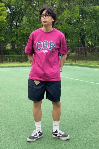 MUSINSA | Codegraphy [COOL COTTON] CGP ARCH LOGO T-SHIRT