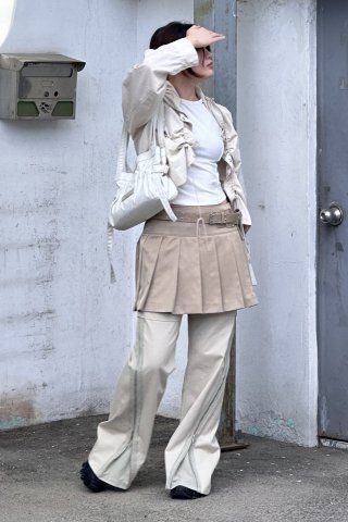 パンツ [MATINKIM]zipper point boots cut pants in black MUSINSA | MATIN KIM ZIPPER POINT BOOTS CUT PANTS IN BLACK