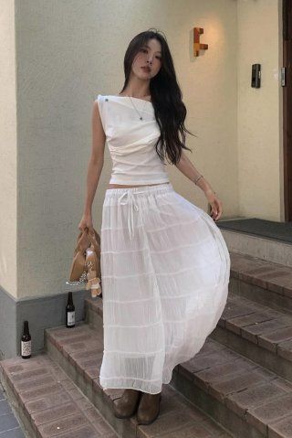【ROSEFRANTZ】DRAPE OFF SHOULDER SLEEVELESS MUSINSA | ROSÉ FRANTZ Drape Off Shoulder Sleeveless [White]