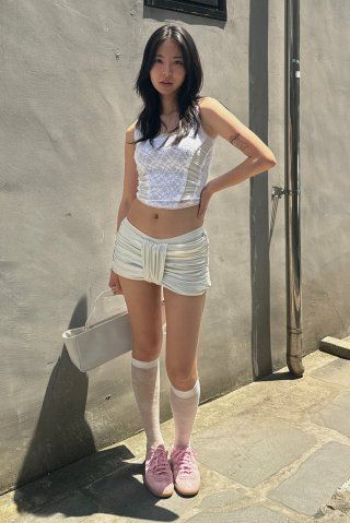 MUSINSA公式 | SCULPTOR Team Mary Corset Top White/Raw