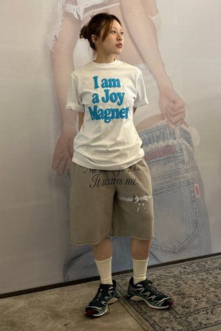 ★SCULPTOR★ I am a Joy Magnet Tee White SC24S252WH MUSINSA | SCULPTOR I am a Joy Magnet Tee White