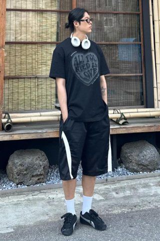 MUSINSA | ADDOFF NEED LOVE T-SHIRT BLACK