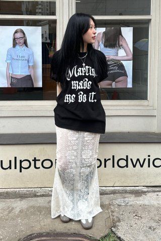 MUSINSA | SCULPTOR Martini Made Me Do It Tee White