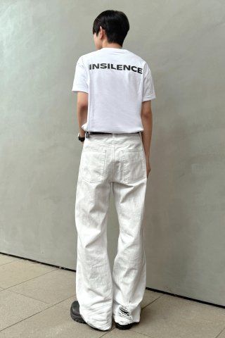 MUSINSA公式 | INSILENCE BACK PRINT LOGO T-SHIRT BLACK