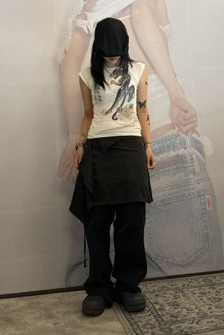 MUSINSA | SCULPTOR [Sculptor x Ed Hardy] Devil Raglan Tee White