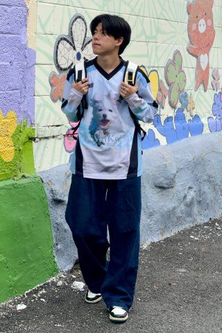 MUSINSA | WAI KEI Maltese Cloud Mesh Jersey Long Sleeve T