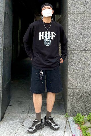 MUSINSA公式 | HUF HUF x REDDY PINNACLE TEE [BLACK]