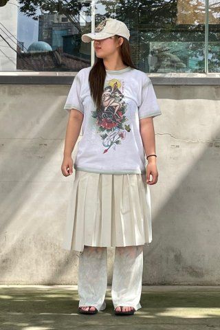 MUSINSA | SCULPTOR [Sculptor x Ed Hardy] Brush Tee White
