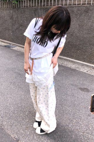 パンツ OHESHIO FLORAL CARPENTER PANTS, CREAM MUSINSA公式 | OHESHIO FLORAL CARPENTER PANTS, CREAM