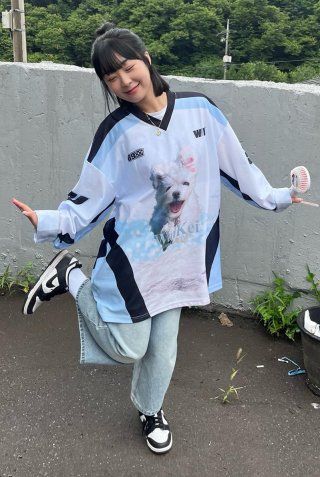 MUSINSA | WAI KEI Maltese Cloud Mesh Jersey Long Sleeve T
