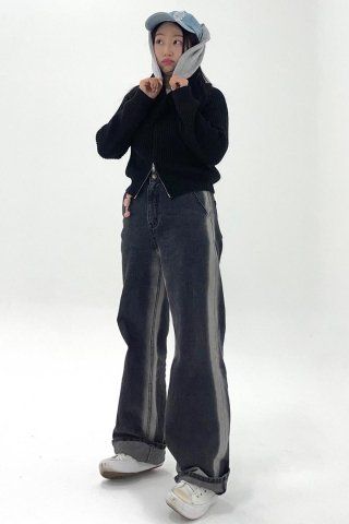 ☆AVANDRESS☆ Sideline Wide Pants INDIGO AD43PT11IND MUSINSA | AVANDRESS Side-line Wide Pants INDIGO