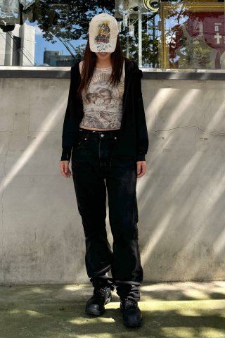 MUSINSA公式 | SCULPTOR [Sculptor x Ed Hardy] Distressed Cap Raw