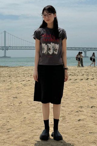 ◆Wai Kei◆ Maltese Archive Short Sleeve T-Shirt Melange Whi MUSINSA | WAI KEI MALTESE ARCHIVE SHORT SLEEVE T-SHIRT