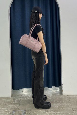 MUSINSA | LEATHERY Boston leather shoulder bag [BLACK]