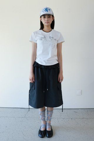 MUSINSA公式 | TYPESERVICE Catch Embroidery T-Shirt [Off White]