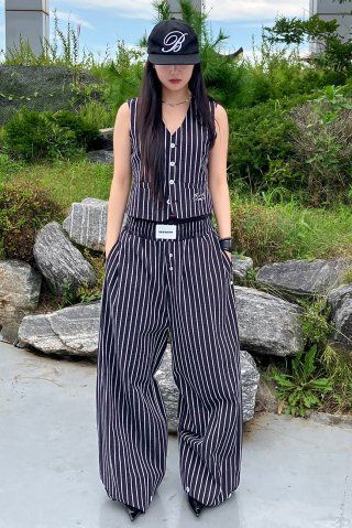 【BAON】Evil Banding Training Pants MUSINSA | BADBLOOD AJ Easy Pants - White/Stripe