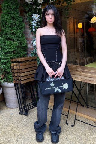 MUSINSA | SCULPTOR Granny Lucite Handle Bag Ivory