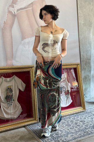★SCULPTOR★ Puff Sleeve Top Cream SC24S272IV SCULPTOR) Puff Sleeve Top Cream