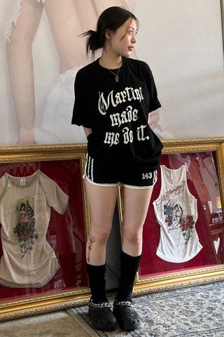 SCULPTOR Martini Made Me Do It TeeTシャツ MUSINSA | SCULPTOR Martini Made Me Do It Tee Peach Fuzz